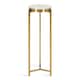 Kate and Laurel Aguilar Glam Drink Table - 8x8x23 - Gold/White