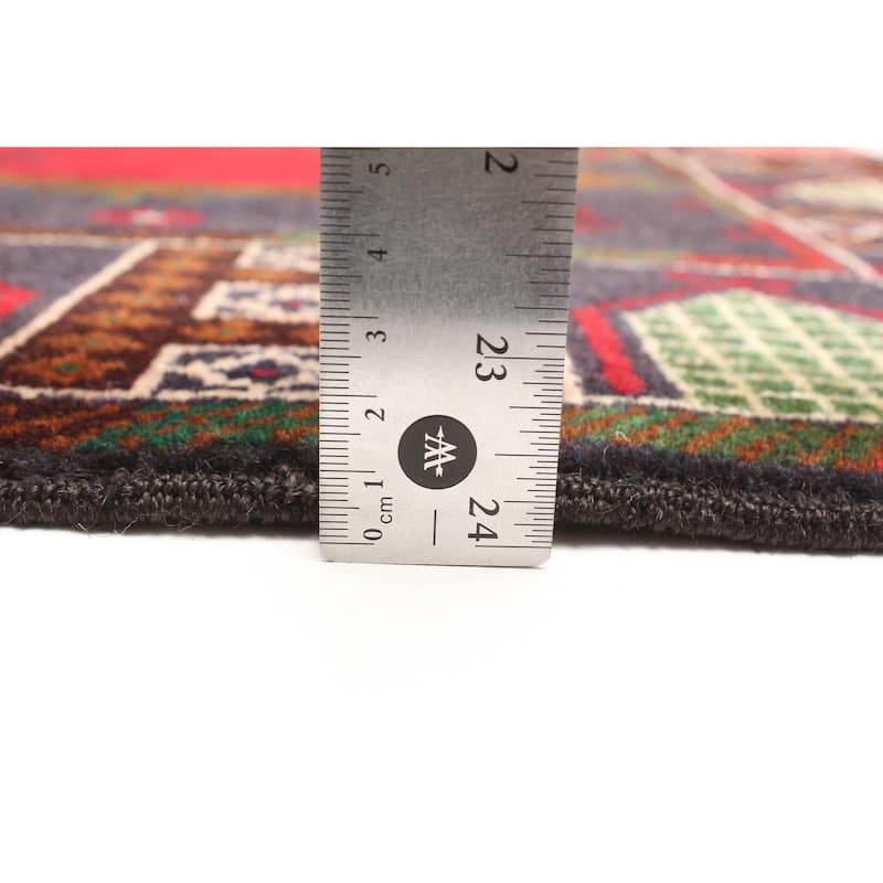 ECARPETGALLERY Hand-knotted Teimani Red Wool Rug - 2'11 x 4'8