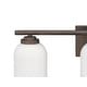3-light Updated Modern Bronze Bathroom Vanity Light Fixture - Bed Bath ...