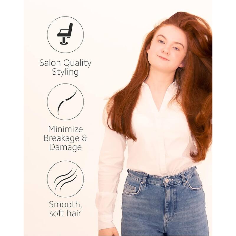 Ibiza Hair Extended Cork Round Brush, Large
