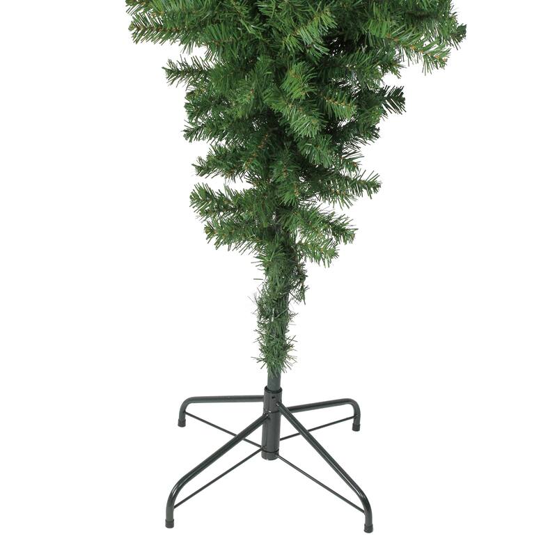5.5'x36" Green Upside Down Spruce Medium Artificial Christmas Tree - 5.5 Foot