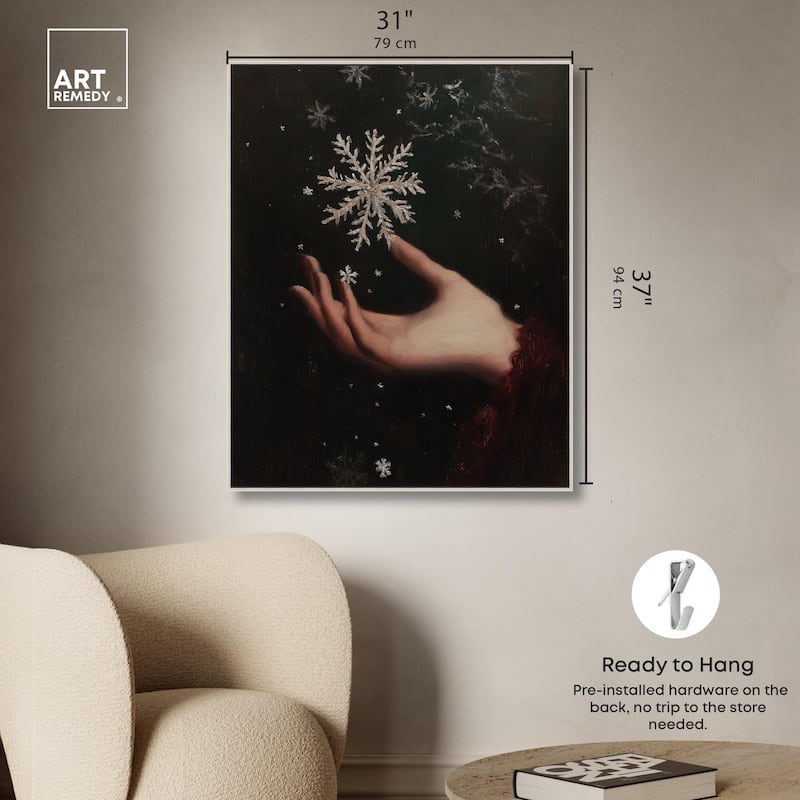 Holding Winter Canvas by Art Remedy