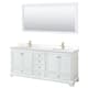 Option White / White Quartz Top / Brushed Gold Hardware