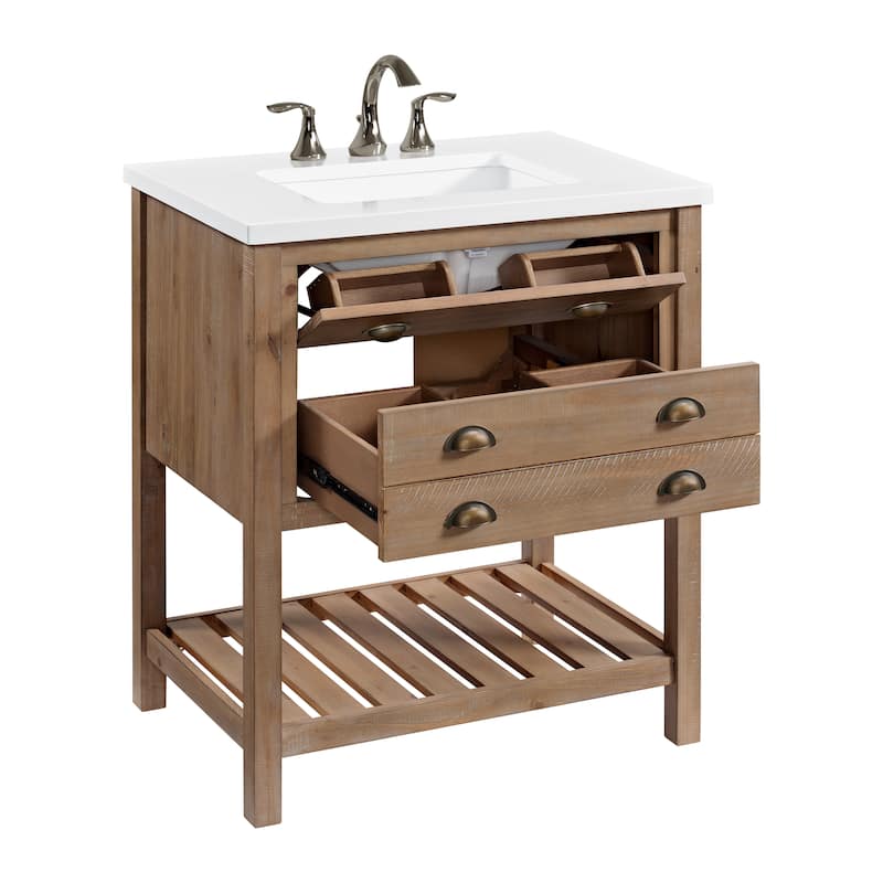 Monterey Farmhouse 31-Inch Single Bathroom Vanity