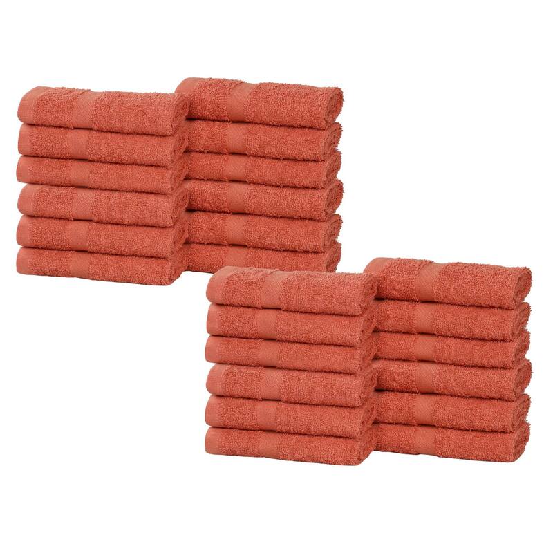 Superior Franklin Cotton Lightweight Face Towel Washcloth Set of 24