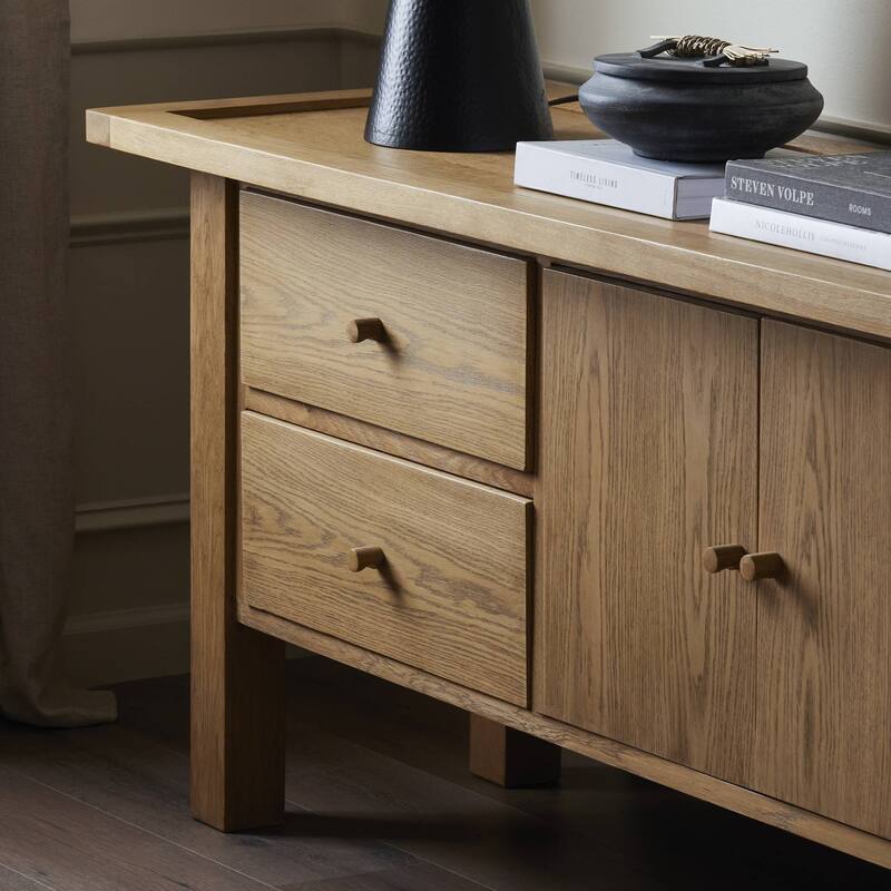 Pratt Media Console-Natural Light Oak