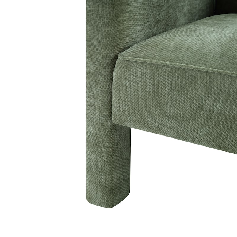 Christopher Knight Home - Barrel Modern Upholstered Accent Chair with Ergonomic Comfort.