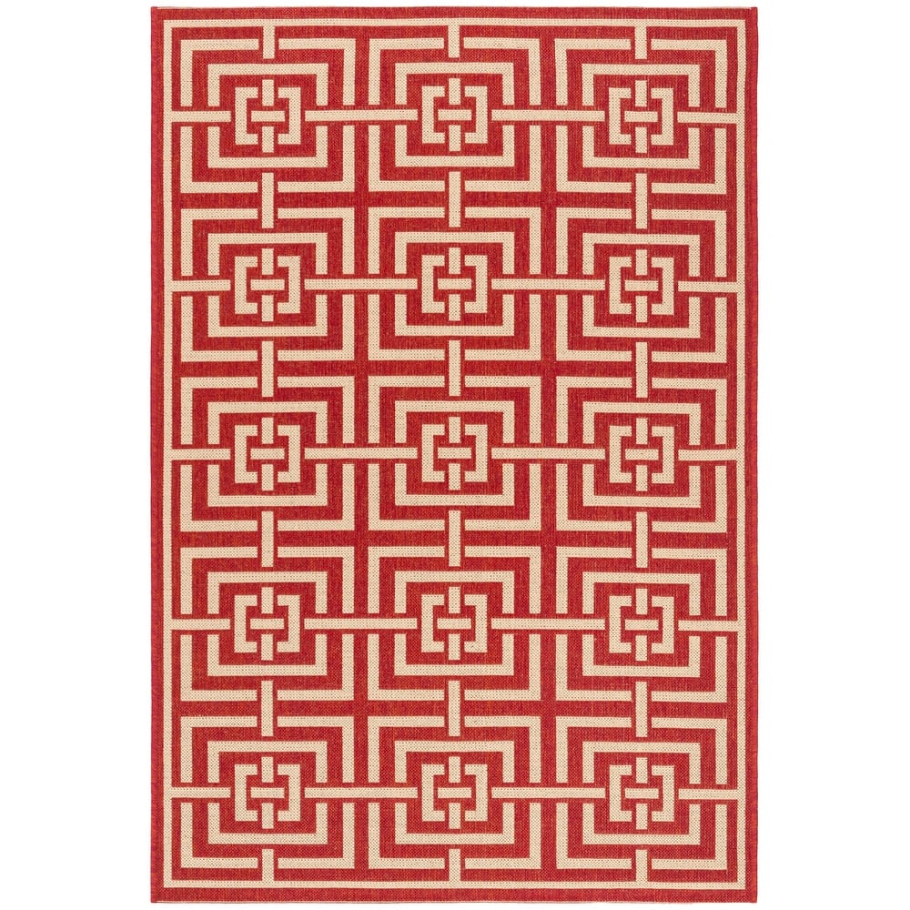 SAFAVIEH Beach House Eliverta Indoor/ Outdoor Waterproof Patio Backyard Rug