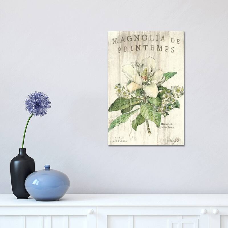 iCanvas "Magnolia de Printemps " by Sue Schlabach Canvas Print - 18x12x1.5