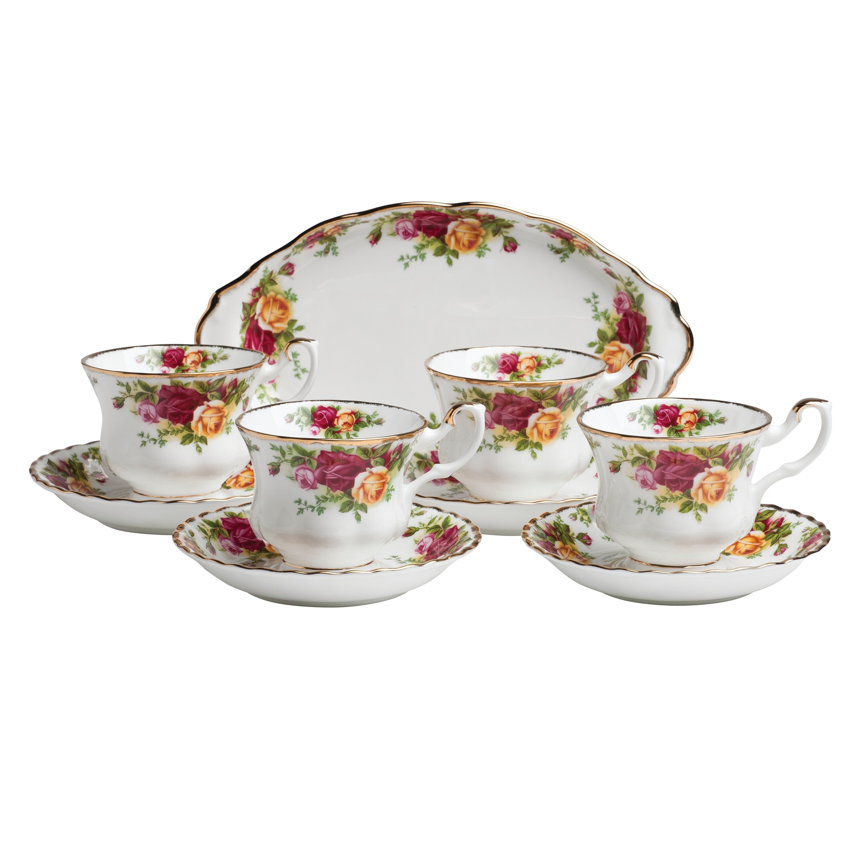 Royal Albert Old Country Roses 9-piece Completer Tea Set