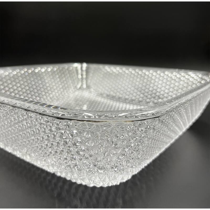 CastelloUSA Decorative 16" Crystal Rectangle Glass Sink