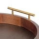 preview thumbnail 64 of 89, Kate and Laurel Lipton Round Decorative Tray with Metal Handles