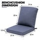preview thumbnail 50 of 128, 21 W x 22 D in. Deep Seat Outdoor Cushion Set by Crestlive Products