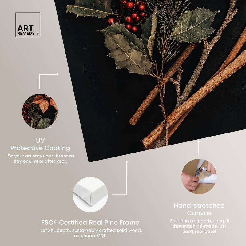 Hearth Flora Canvas by Art Remedy, Gallery Wrapped
