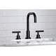 preview thumbnail 3 of 19, Kingston Brass Manhattan 8 in. Widespread Bathroom Faucet