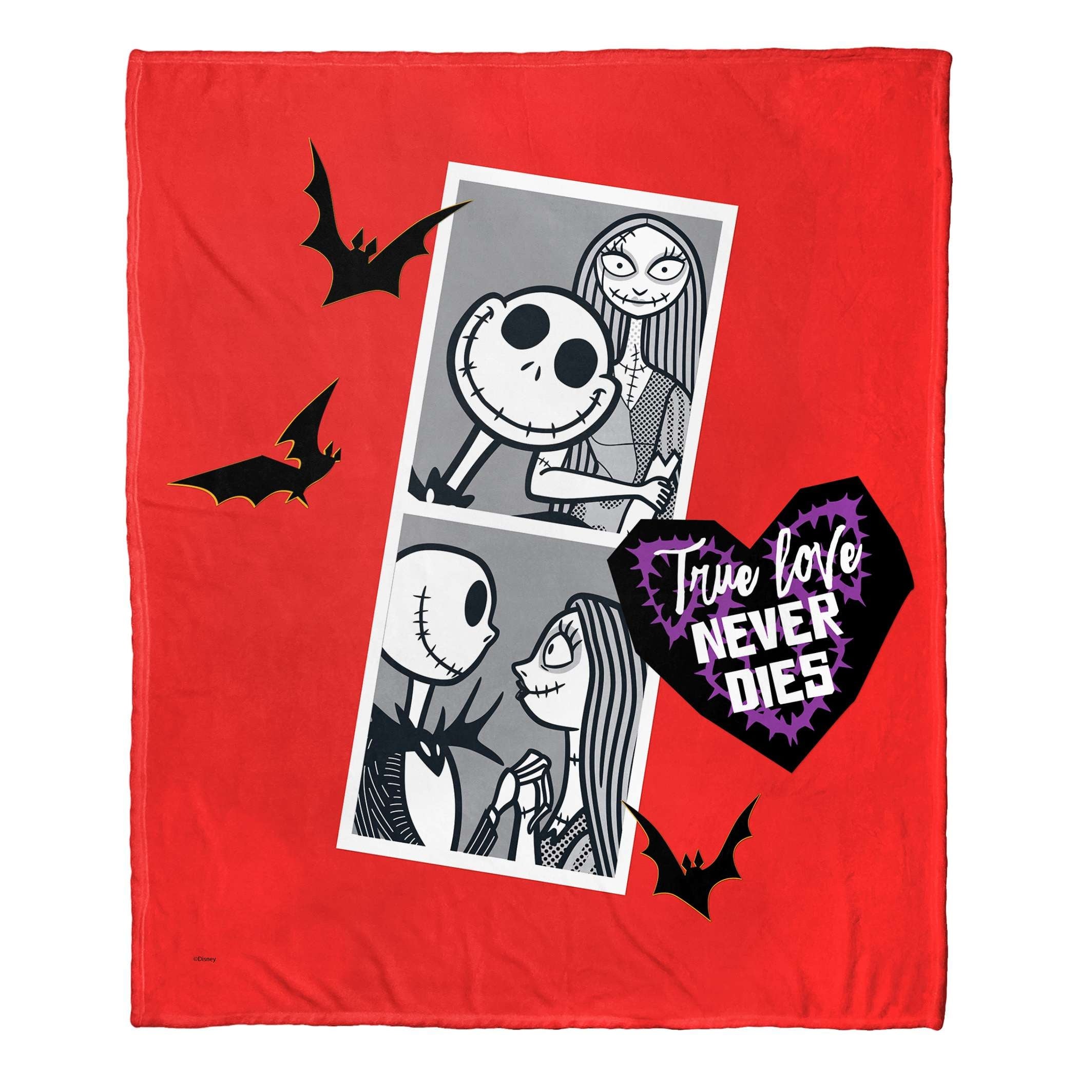 Disney Nightmare Before Christmas Valentine s Day Silk Touch Throw Blanket Bed Bath Beyond 40133714