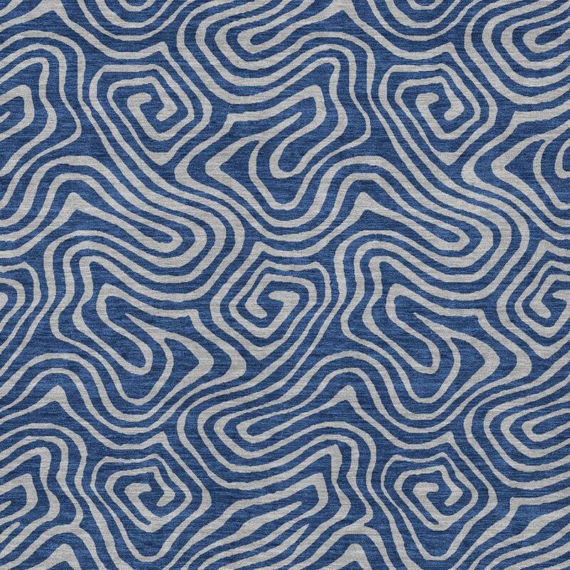 HomeRoots Abstract Transitional Rectangle Outdoor Rug