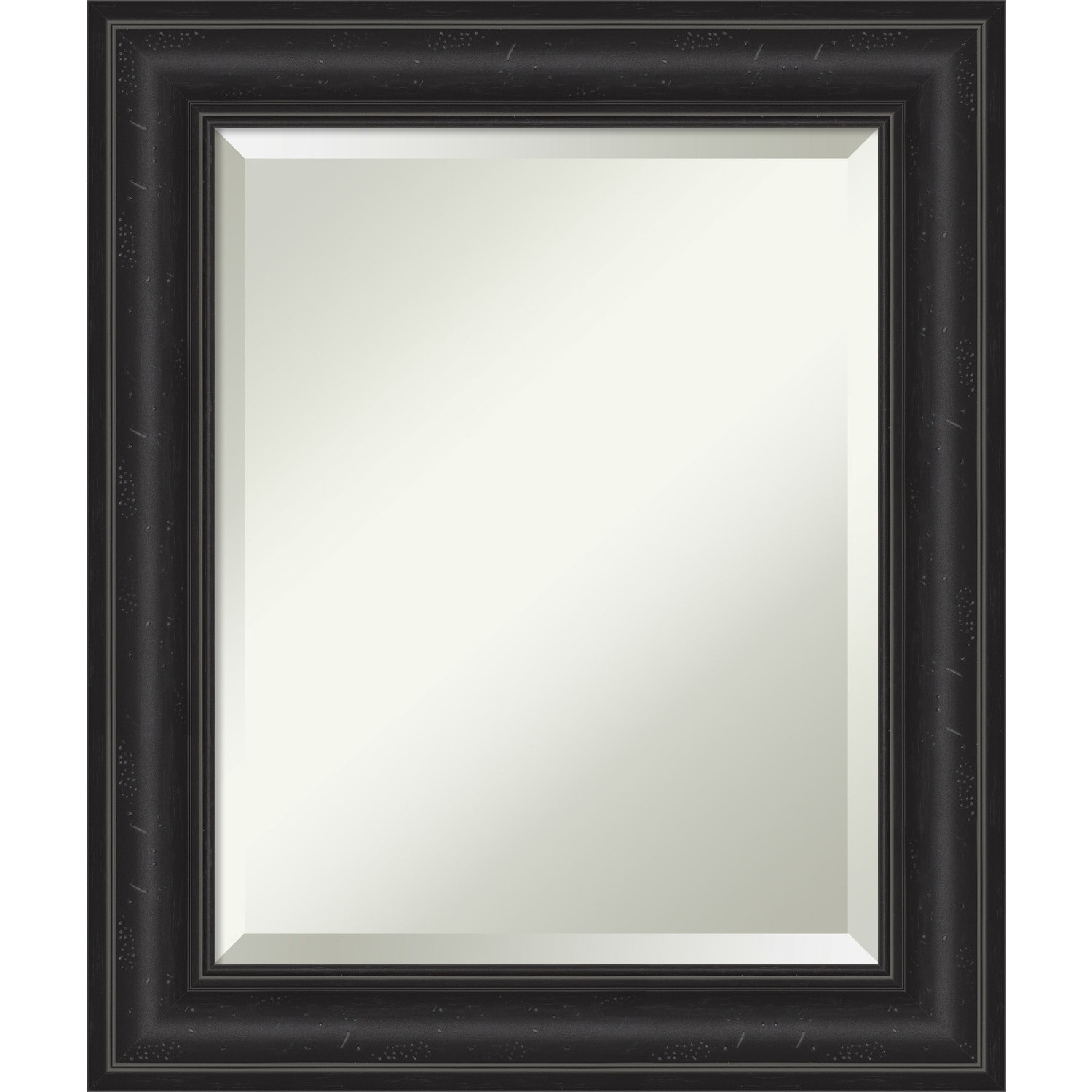Beveled Wall Mirror - Shipwreck Black Frame
