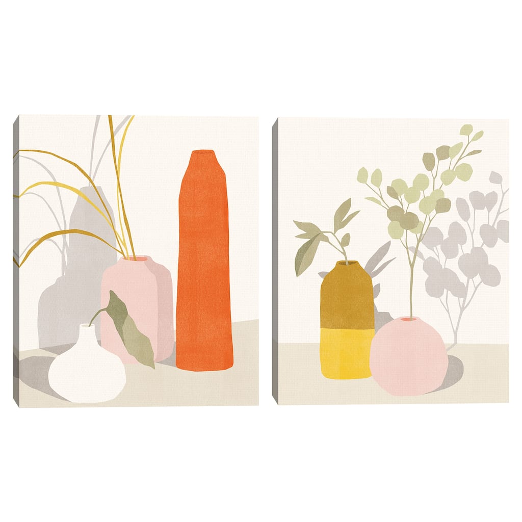 Quiet Corner Pause, Quiet Corner Reset by Kristine Hegre Canvas Art Prints