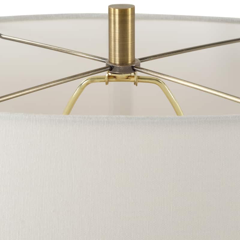 Uttermost Promenade White Table Lamp - 33.25" H X 18" W X 12" D