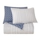 preview thumbnail 3 of 6, HiEnd Accents Staccato Indigo Reversible Quilt Set, 3PC