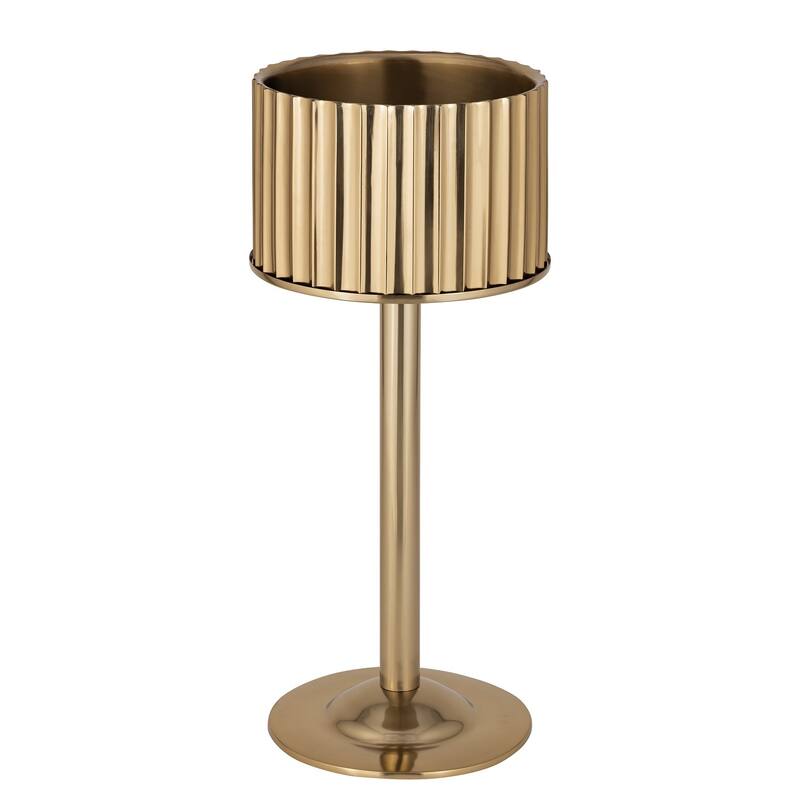 Gold Steel Ice Bucket Stand Only Small
