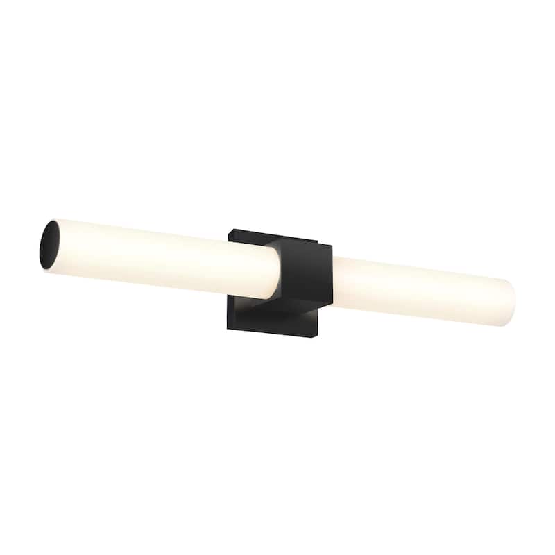 Nobel Two 5-CCT Black LED Bathroom Vanity Light - 24 Inch