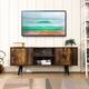 CO-Z Mid-Century Retro Entertainment Center TV Stand for 55 Inch TVs