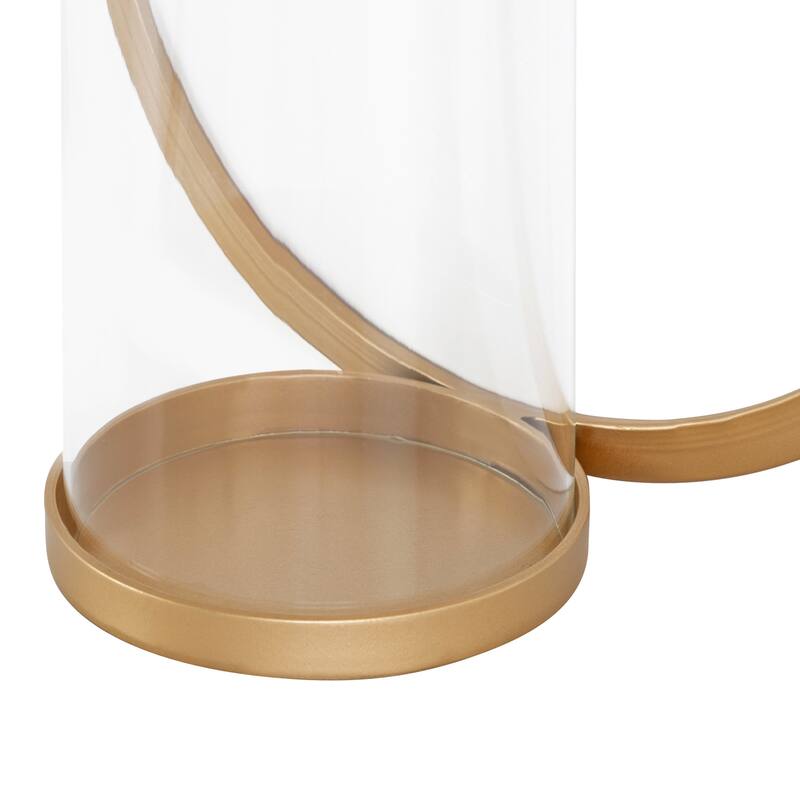 Kate and Laurel Khauli Round Metal Wall Sconce - 12" Diameter