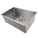 preview thumbnail 13 of 18, ZLINE Meribel Undermount Single Bowl Scratch Resistant Stainless Steel Kitchen Sink with Bottom Grid 27 in.