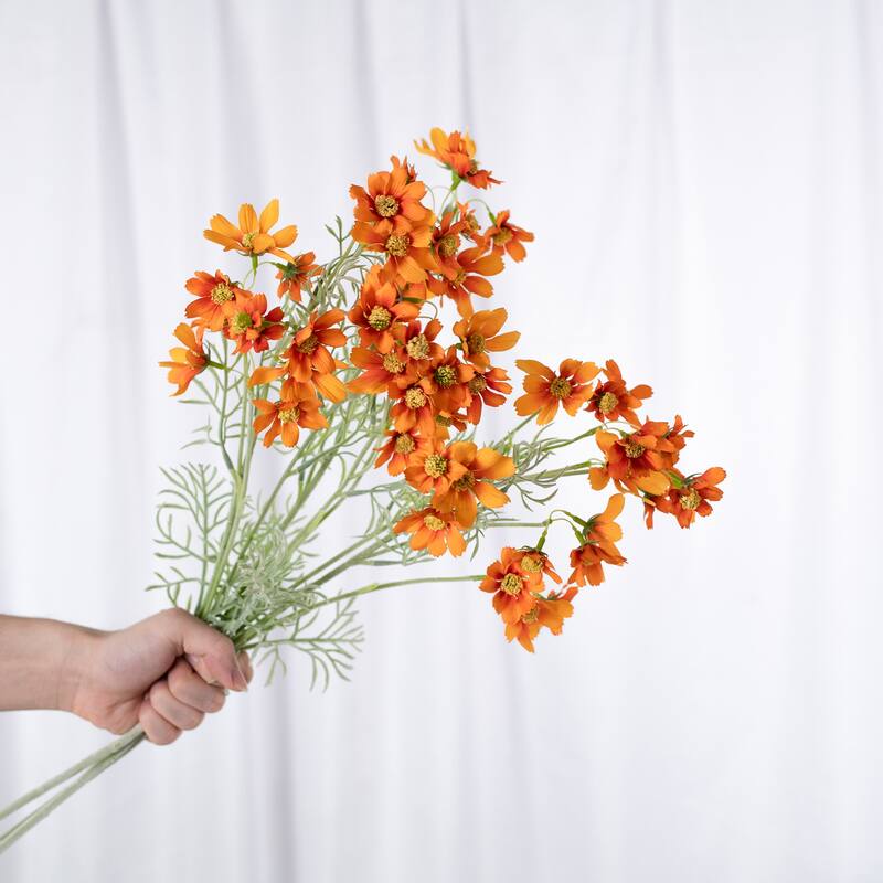 Silk Decorative Artificial Starry Sky Cosmos(Pack of 1 Branch)