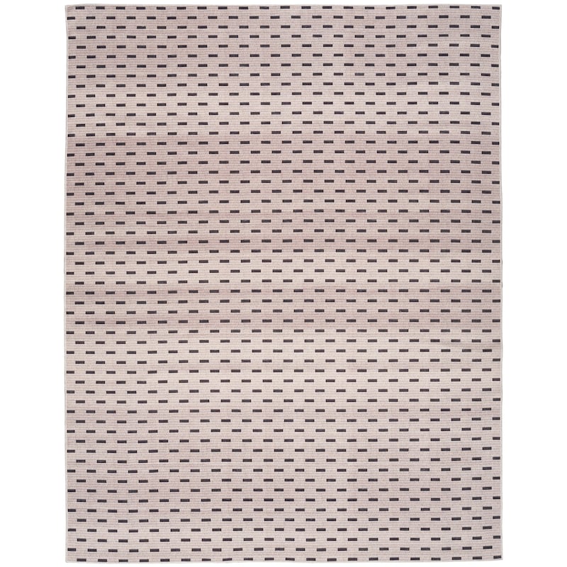 Nourison Washables Indoor Cream Geometric Area Rug