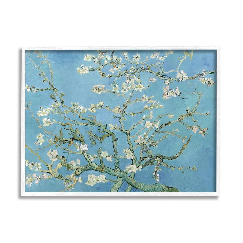 Stupell Almond Blossoms Vincent van Gogh Classic Tree Blossom Painting Framed Wall Art, Design by one1000paintings