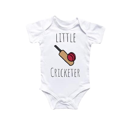 Cricket Sport - Baby Boy Girl Clothes Infant Bodysuit Funny Cute Newborn