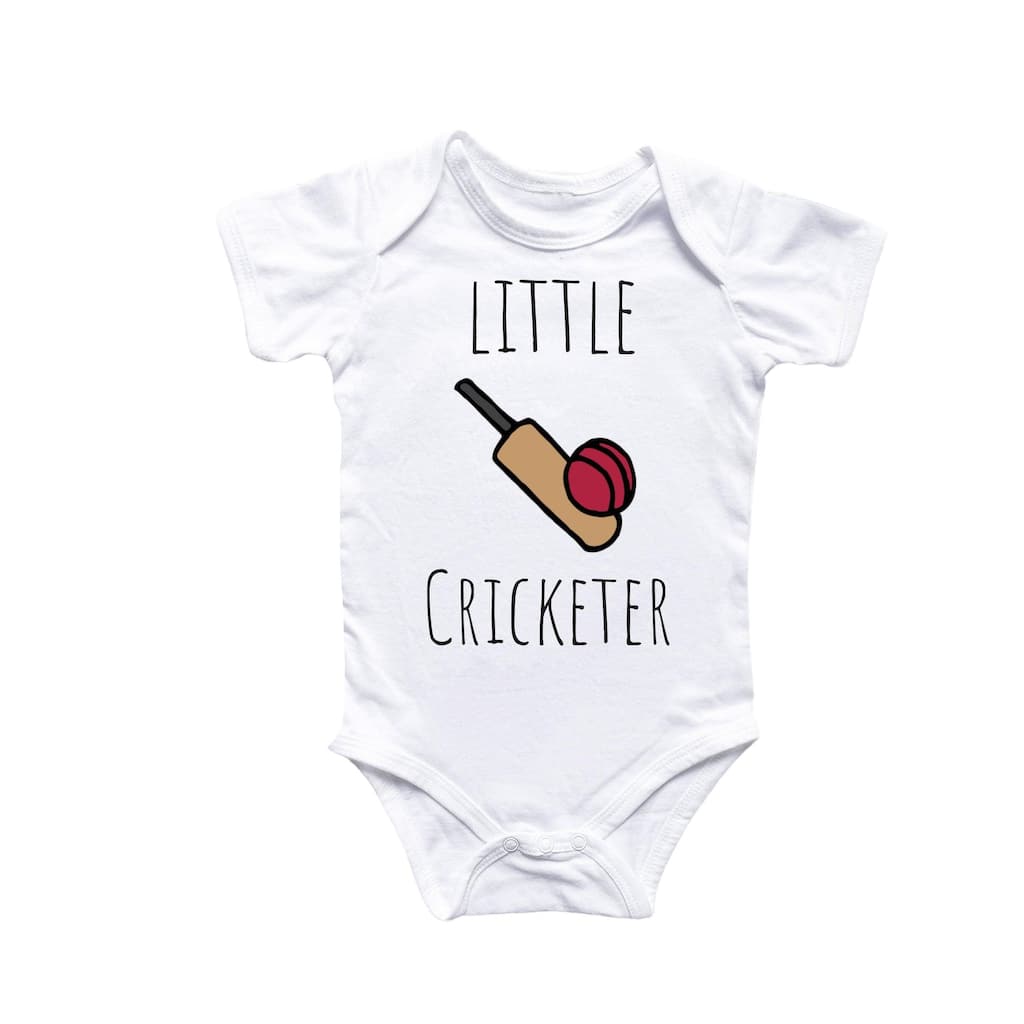 Cricket Sport - Baby Boy Girl Clothes Infant Bodysuit Funny Cute Newborn