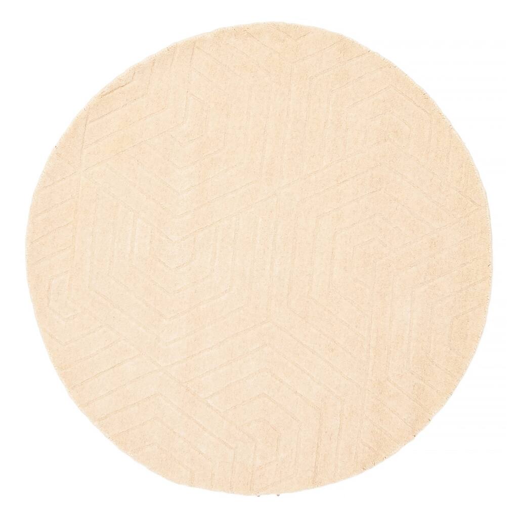 Kashkuli Gabbeh Beige Rug 4'0" x 4'0" - 4'0 x 4'0