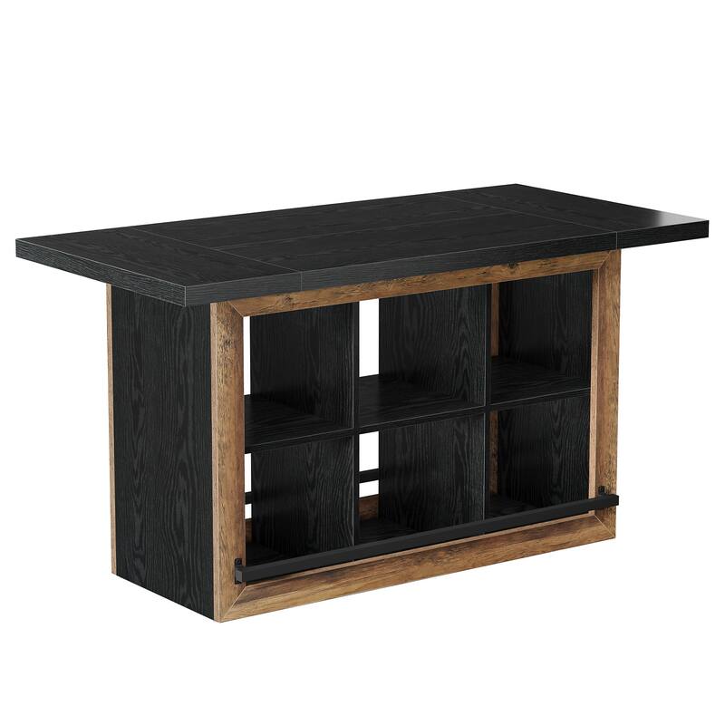 Kitchen Island with Storage, Counter Height Kitchen Island Table