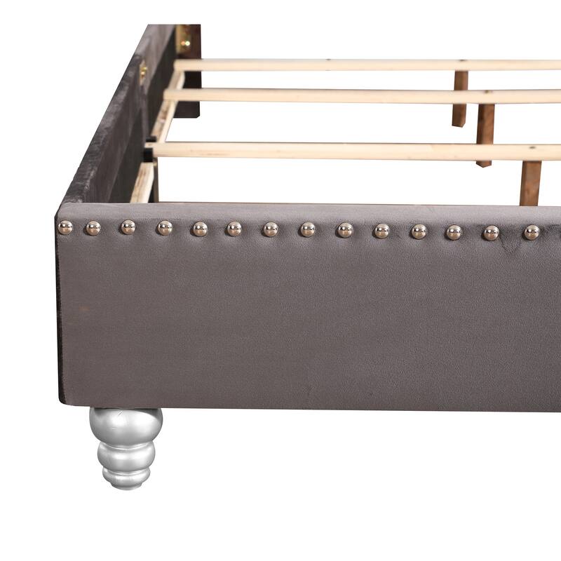 Maxx Tufted Upholstered King Panel Bed