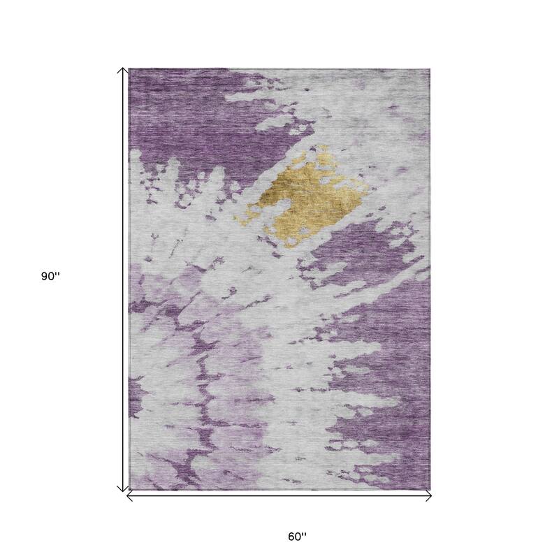 HomeRoots Abstract Transitional Rectangle Outdoor Rug