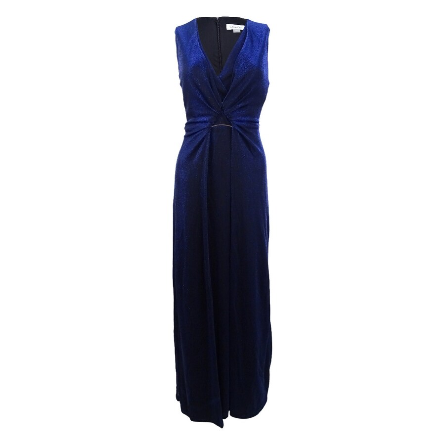 calvin klein navy gown