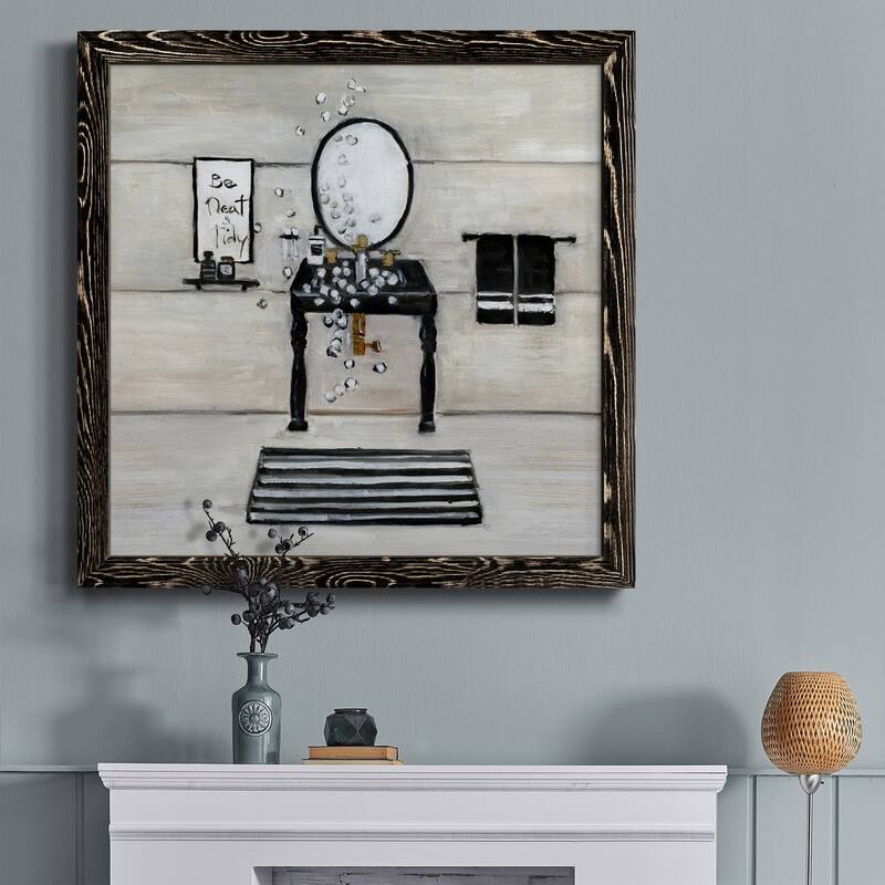 Neat and Tidy Bath-Premium Framed Canvas - Ready to Hang