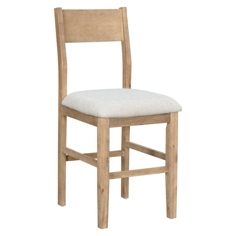 5-Piece Counter Height Wooden Dining Table Set with Rectangular Table & 4 Chairs