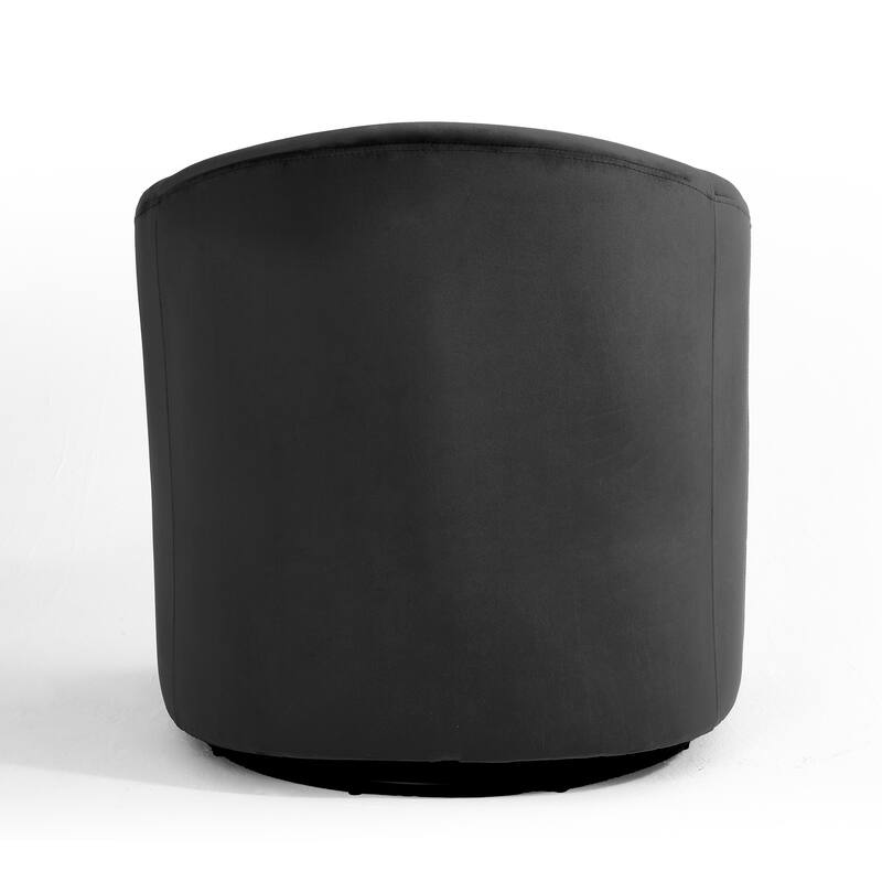 Set of 2 Velvet Swivel Accent Chairs Barrel Chairs with Plush Cushion