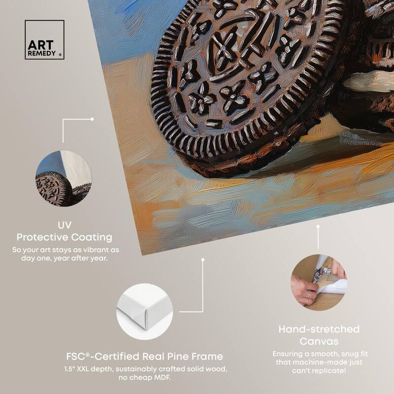 Ode to the Oreo Canvas by Art Remedy, Gallery Wrapped