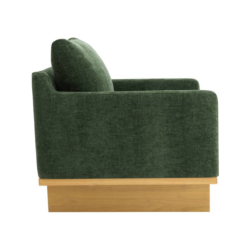 Christopher Knight Home - Modern Wooden Upholstered Accent Chair with Ergonomic Comfort