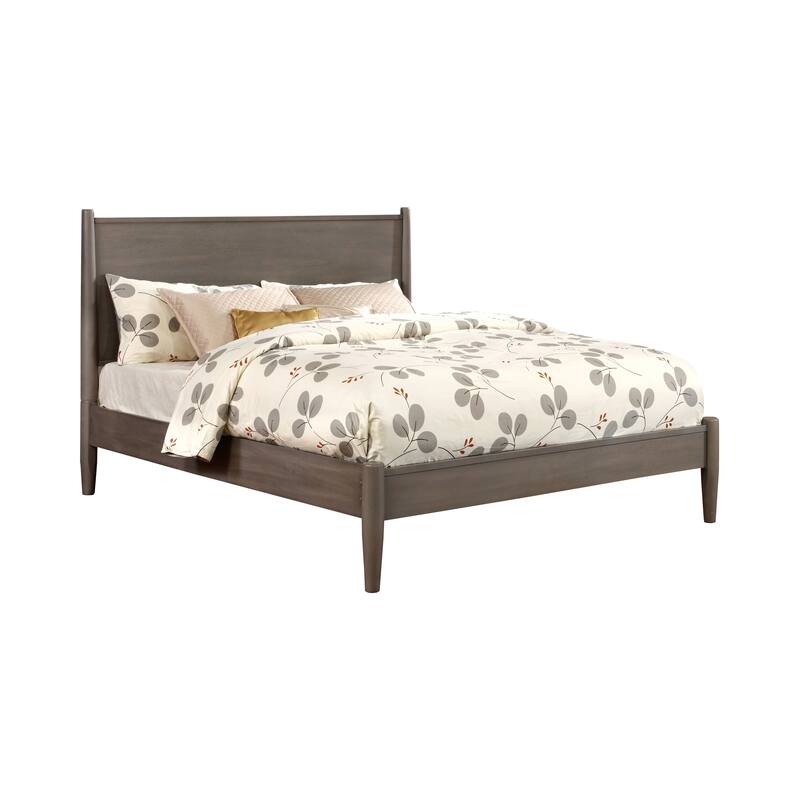 Bodo Mid-Century Modern Grey Wood 3-Piece Platform Bedroom Set by Carson Carrington