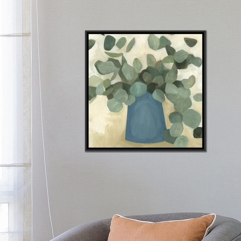 iCanvas "Greenery Still Life VI" by Emma Scarvey Framed Canvas Print