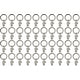preview thumbnail 9 of 36, 40PCS Solid Metal Window Drapery Curtain Panel Ring with Eyelet, 1" Inner Diameter, Fits Up to 3/4" Rod Multicolor Brushed Nickel