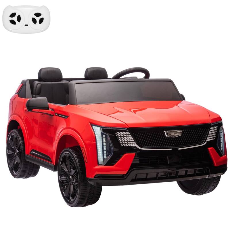 24V Electric 2-Seater Licensed Cadillac Kids Ride-on Car Toy for Kids Best Gifts - Red
