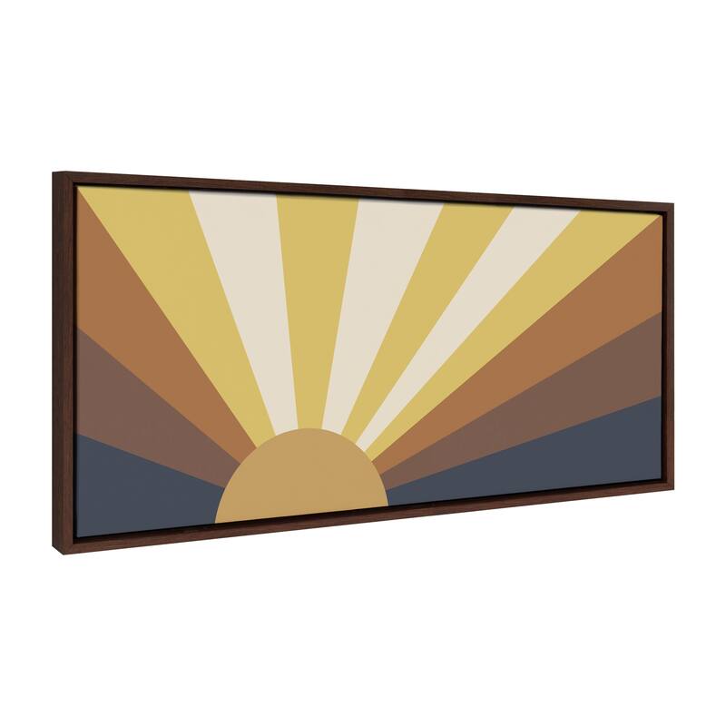 Kate and Laurel Sylvie Retro Frame Canvas by The Creative Bunch Studio